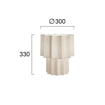 Lampe de table WAVY 1xE27/14W/230V beige