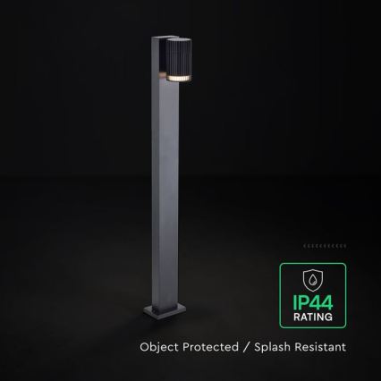 Lampe d'extérieur 1xGU10/10W/230V IP44 80 cm noire
