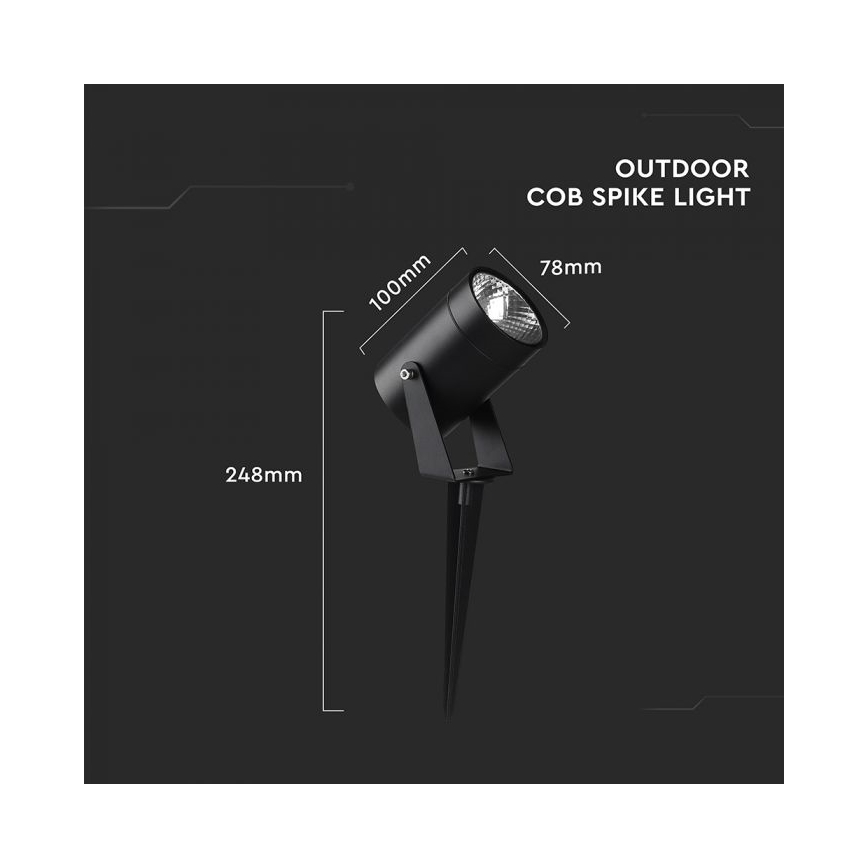 Lampe d'extérieur LED 10 W 230 V 4000 K IP65