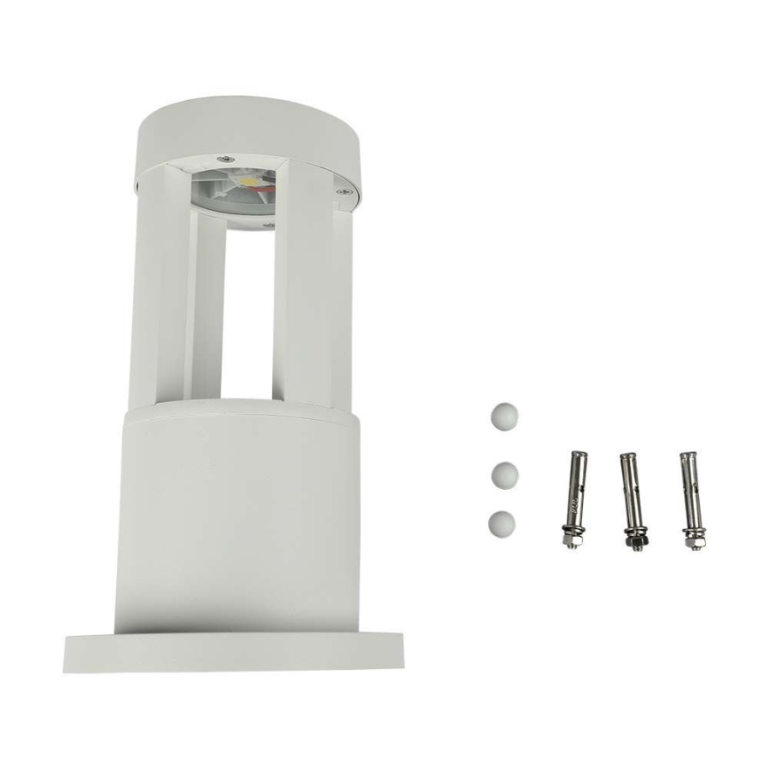 Lampe d'extérieur LED/10W/230V 25cm 4000K IP65 blanche