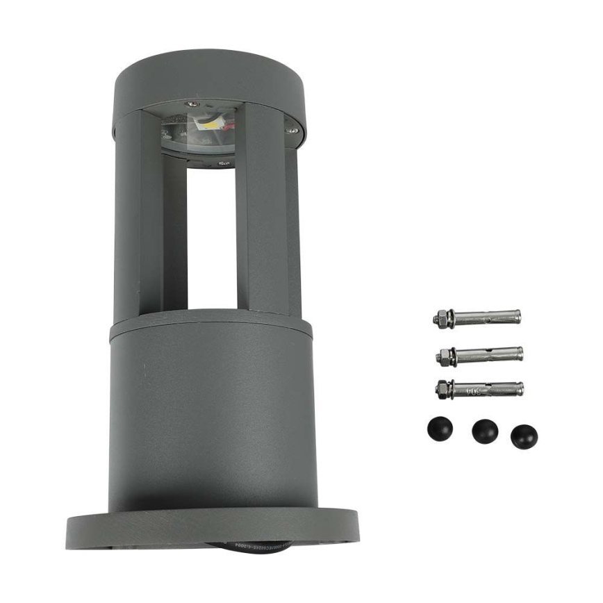 Lampe d'extérieur LED/10W/230V 25cm 4000K IP65 grise