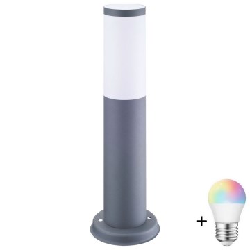Lampe d'extérieur LED RGBW dimmable OSLO 1xE27/6,5W/230V 2700-6500K Wi-Fi 45 cm IP44 anthracite
