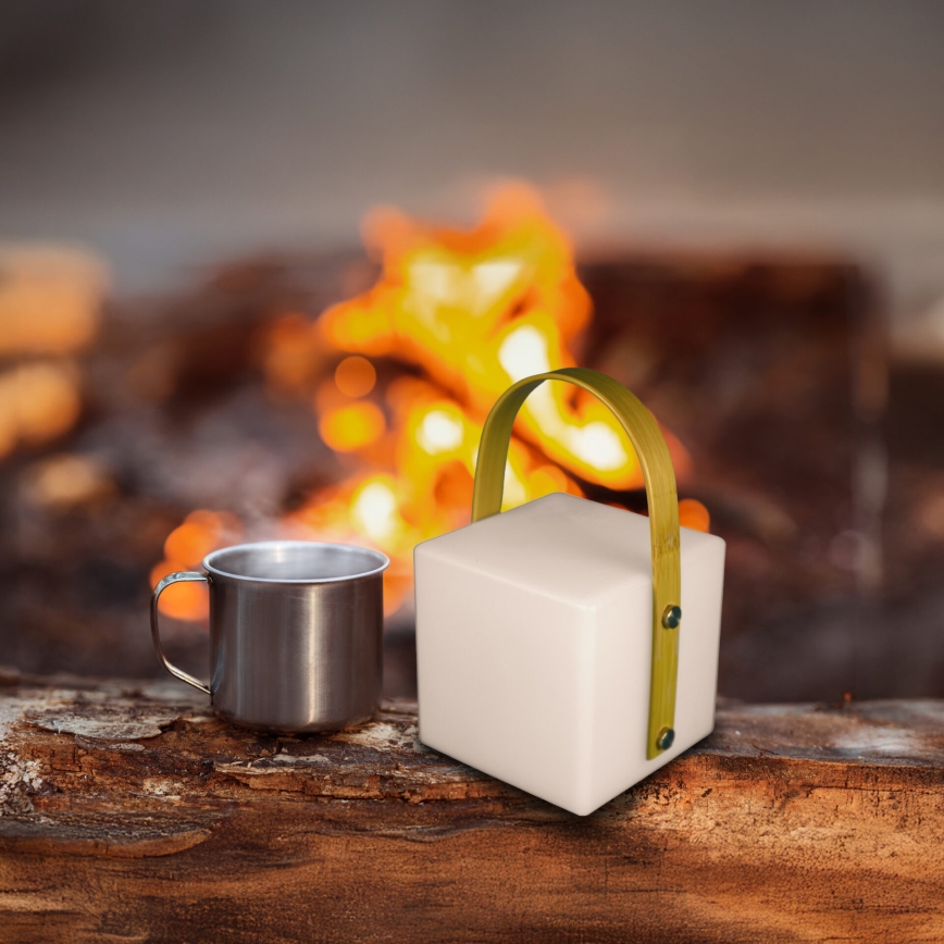 Lampe d'extérieur LED RGBW MAJORKA LED/0,5W/5V USB 1200 mAh IP44 blanche