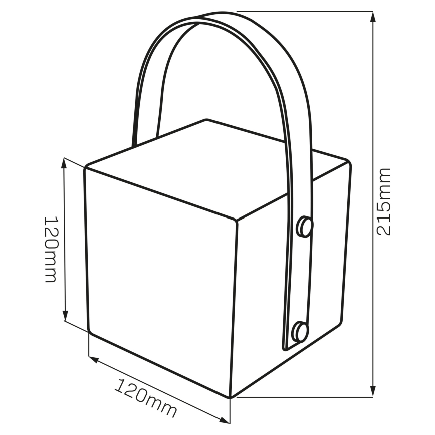 Lampe d'extérieur LED RGBW MAJORKA LED/0,5W/5V USB 1200 mAh IP44 blanche