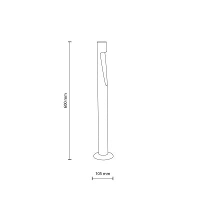 Lampe d'extérieur LED SENA M LED/5W/230V IP65 60 cm beige