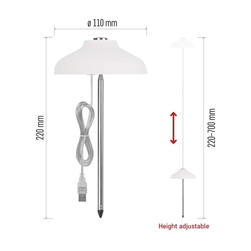 Lampe d'intérieur LED pour culture de plantes GROW LED/5W/5V