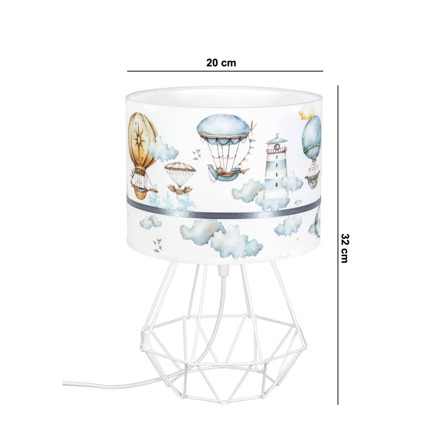 Lampe enfant PIKKI 1xE27/60W/230V bleue