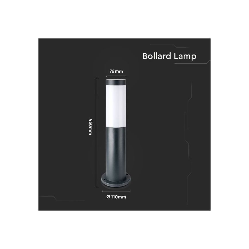 Lampe extérieur 1xE27/60W/230V IP44 45cm anthracite