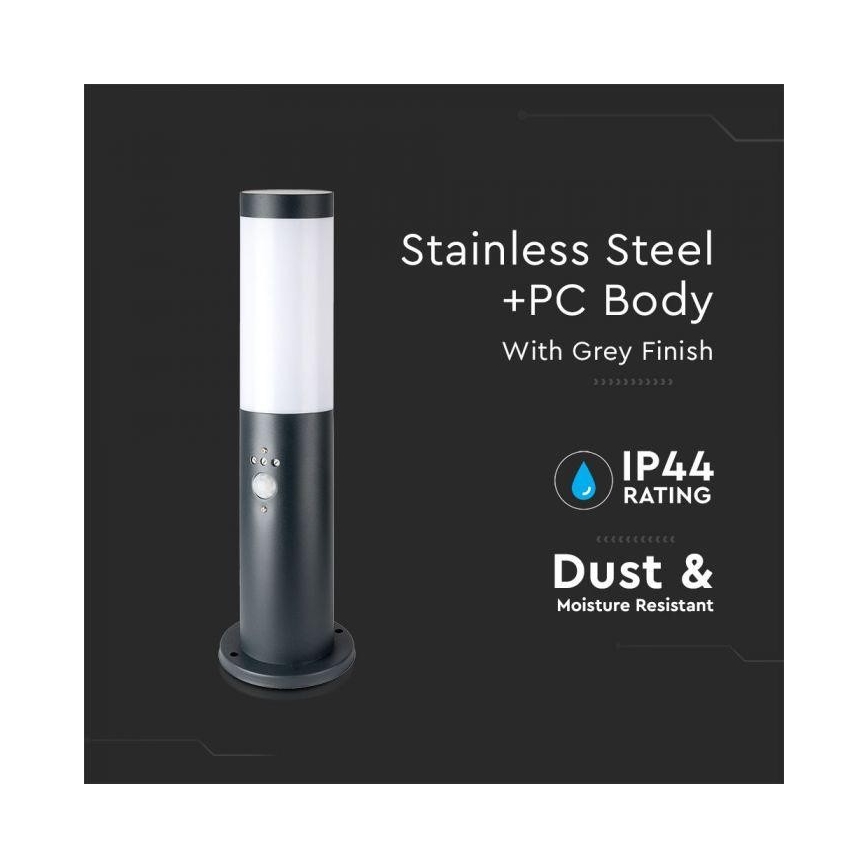Lampe extérieur avec capteur 1xE27/60W/230V IP44 45cm anthracite