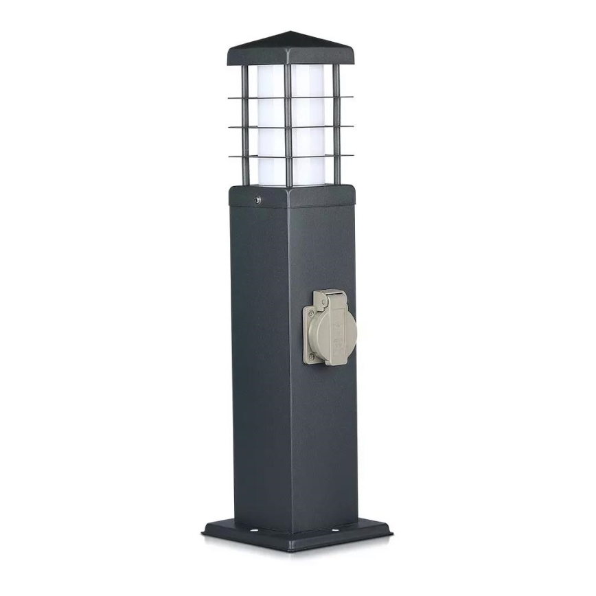 Lampe extérieur avec prises SCHUKO 1xE27/13W/230V IP44