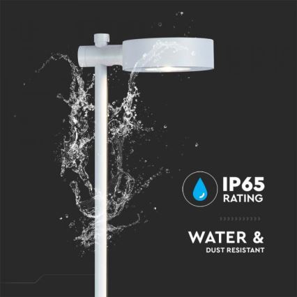 Lampe extérieure LED/7W/230V 3000K IP65 blanche 102 cm