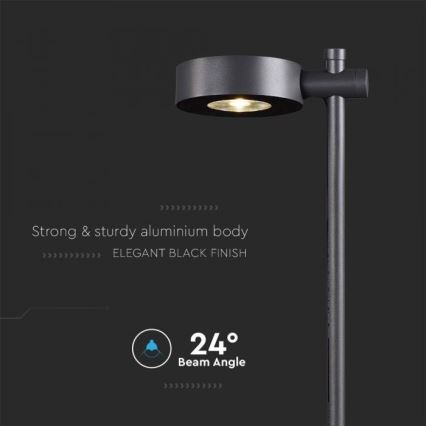 Lampe extérieure LED/7W/230V 4000K IP65 noire
