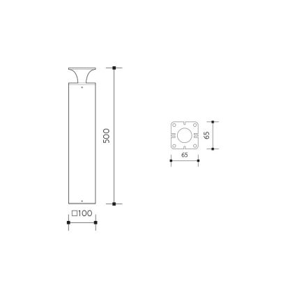 Lampe extérieure ORNELA LED/6W/230V 3000K IP54 anthracite