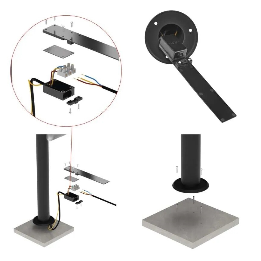 Lampe flexible d'extérieur NIKA LED/12,5W/230V IP44 80 cm