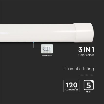 Lampe fluorescente LED/50W/230V 3000/4000/6500K 146 cm