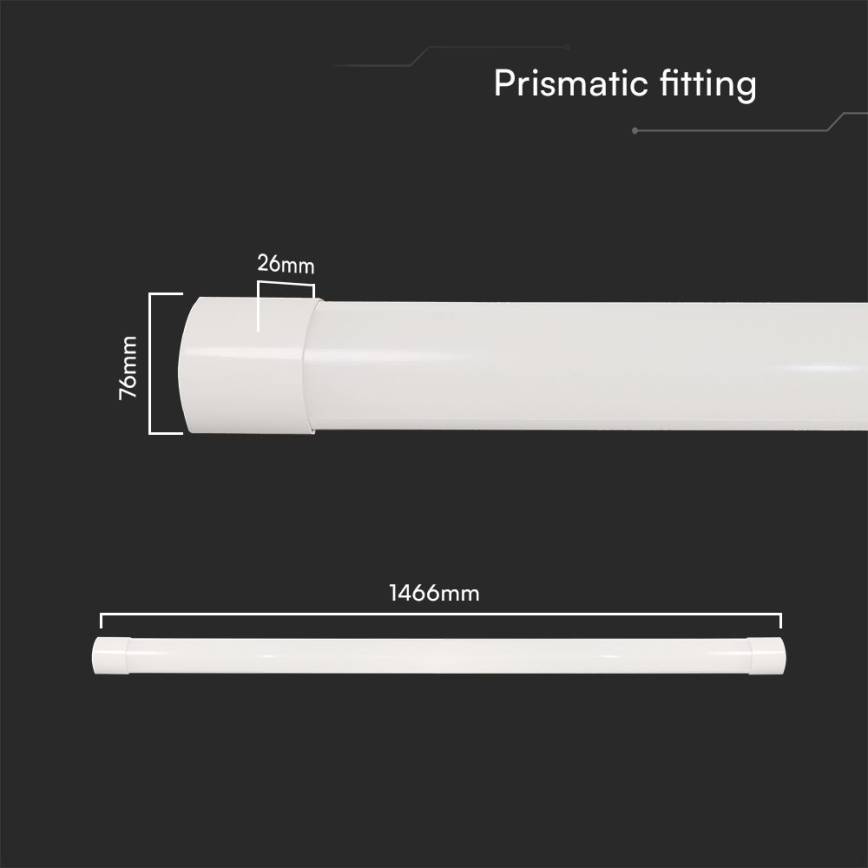 Lampe fluorescente LED/50W/230V 3000/4000/6500K 146 cm