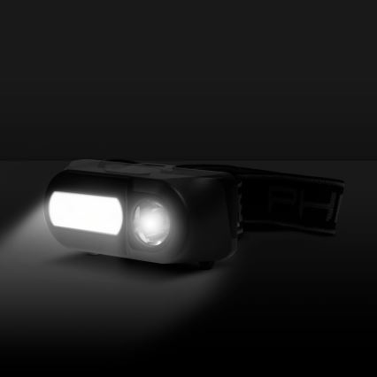 Lampe frontale avec détecteur LED/3W/Li-ion 1200mAh IP54