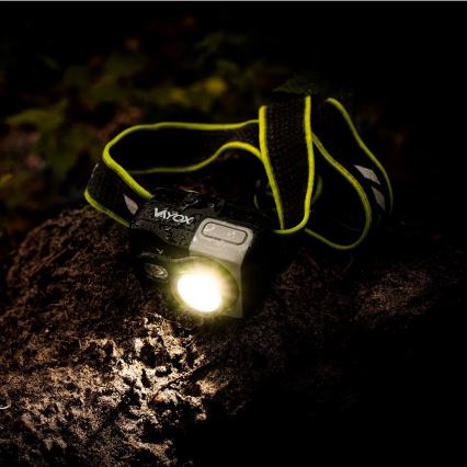 Lampe frontale LED rechargeable à intensité réglable LED/10W/5V/3xAAA IP66 800 lm 1000 mAh
