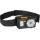 Lampe frontale LED rechargeable avec capteur et fonction powerbank, 1200 mAh, IP44, noire