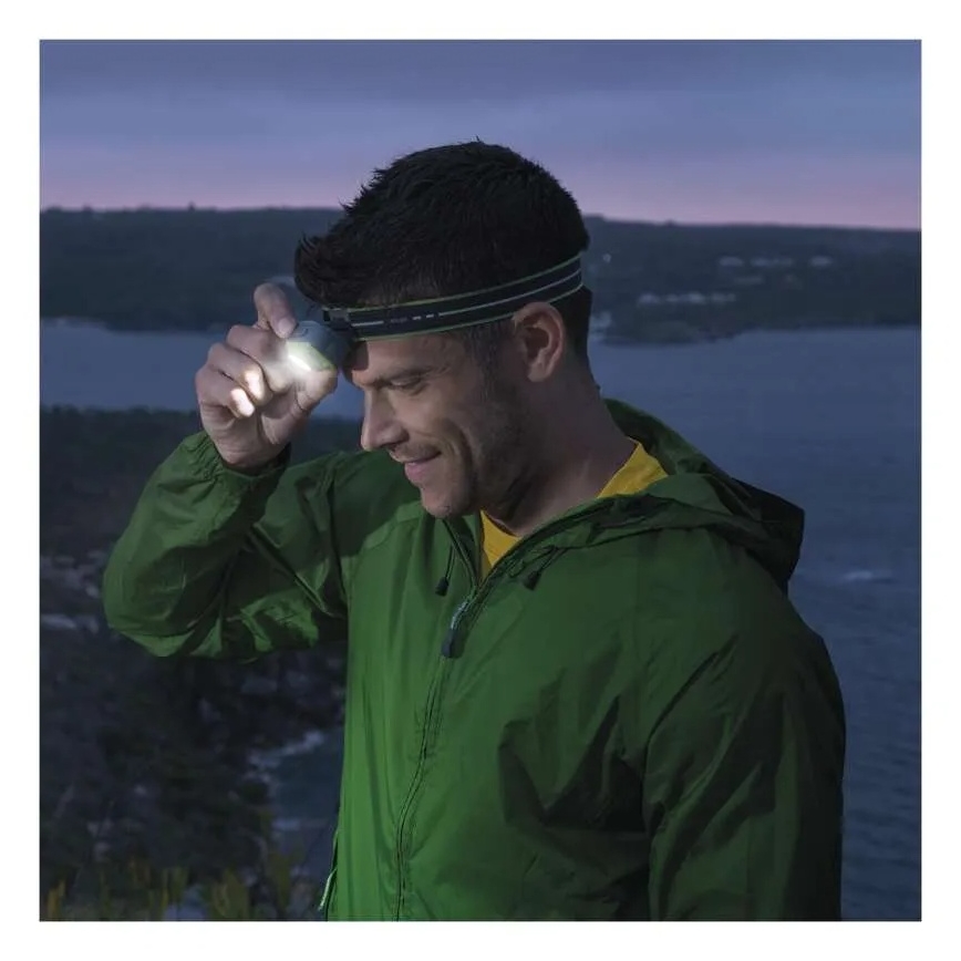 Lampe frontale LED rechargeable USB 1600 mAh IPX6