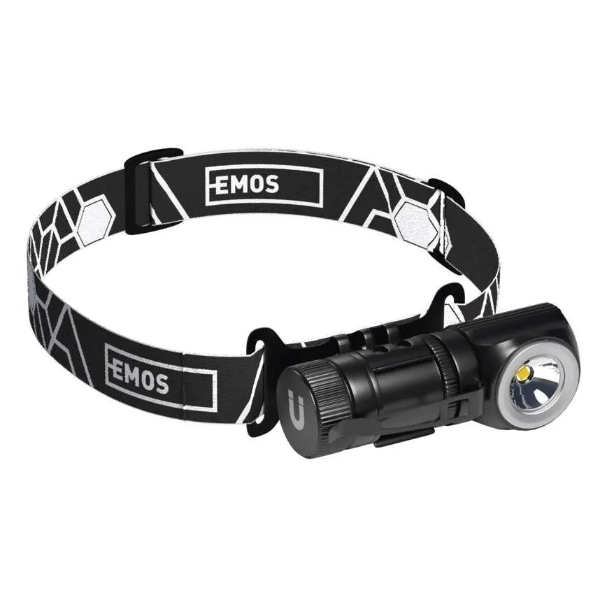 Lampe frontale rechargeable à intensité réglable LED/800 mAh 3,7V