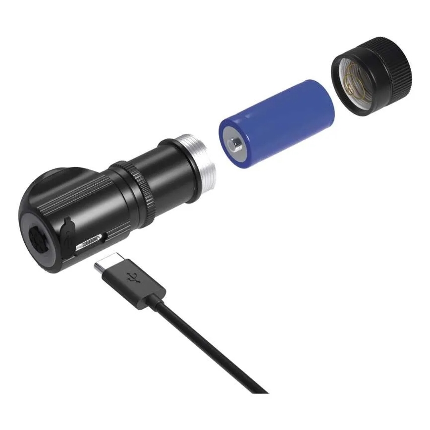Lampe frontale rechargeable à intensité réglable LED/800 mAh 3,7V