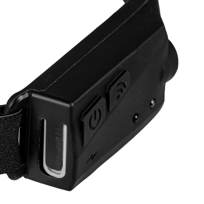 Lampe frontale rechargeable à intensité variable avec détecteur 2xLED/5V IP44 350 brillant 1200 mAh