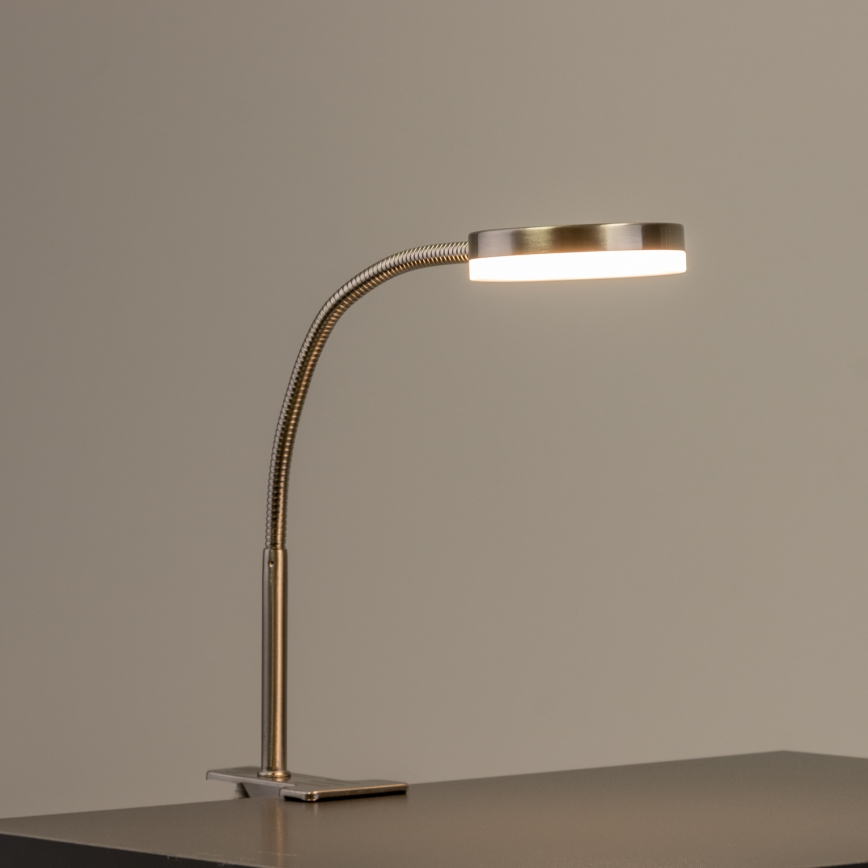 Lampe LED à clip LED/3,2W/230V chrome mat