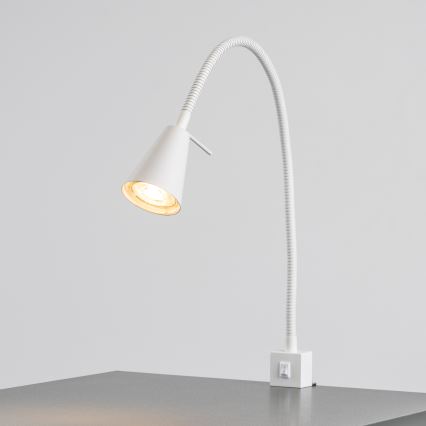 Lampe LED à pince 1x GU10, 4,7 W, 230 V, blanche