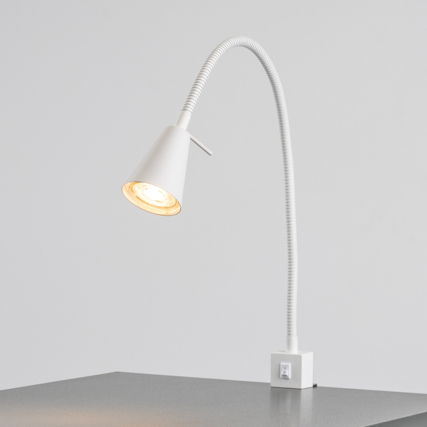 Lampe LED à pince 1x GU10, 4,7 W, 230 V, blanche
