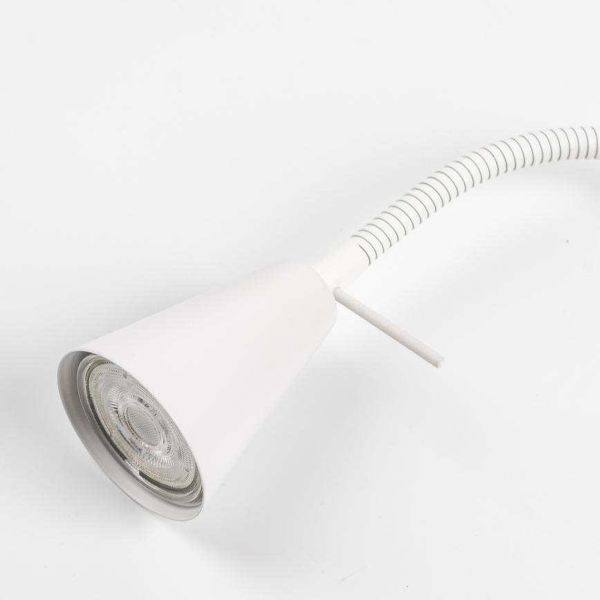Lampe LED à pince 1x GU10, 4,7 W, 230 V, blanche