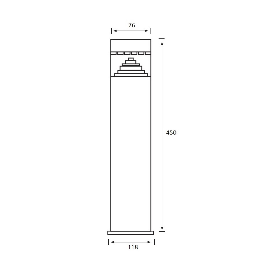 Lampe LED extérieure LAMP 1xLED/6W/230V IP44