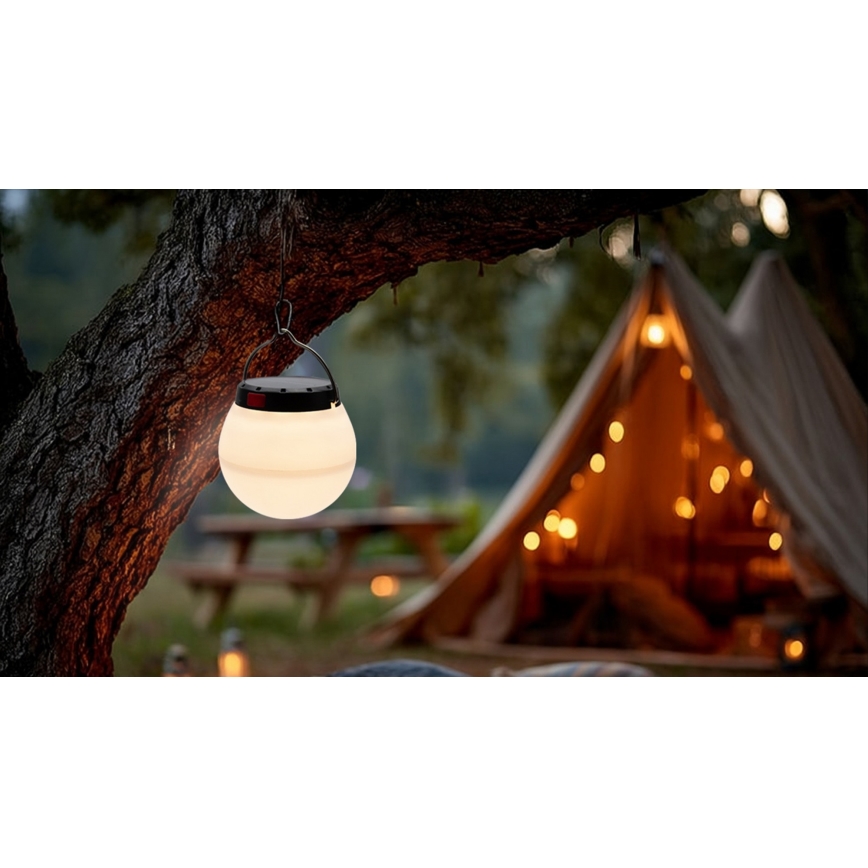 Lampe LED solaire rechargeable, portable et dimmable LUMINA ORB LED/5V 800 mAh