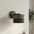Lampe murale KARBON 1xE27/15W/230V noir/marron