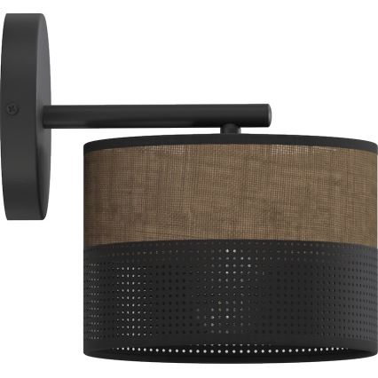 Lampe murale KARBON 1xE27/15W/230V noir/marron