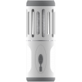Lampe portable rechargeable avec piège à insectes LED/6W/1800 mAh IPX4 blanc/gris