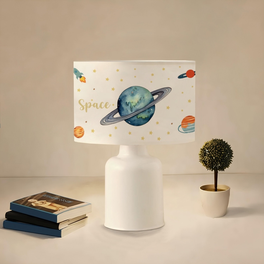 Lampe pour enfants CANDY 1xE27/40W/230V blanche/multicolore