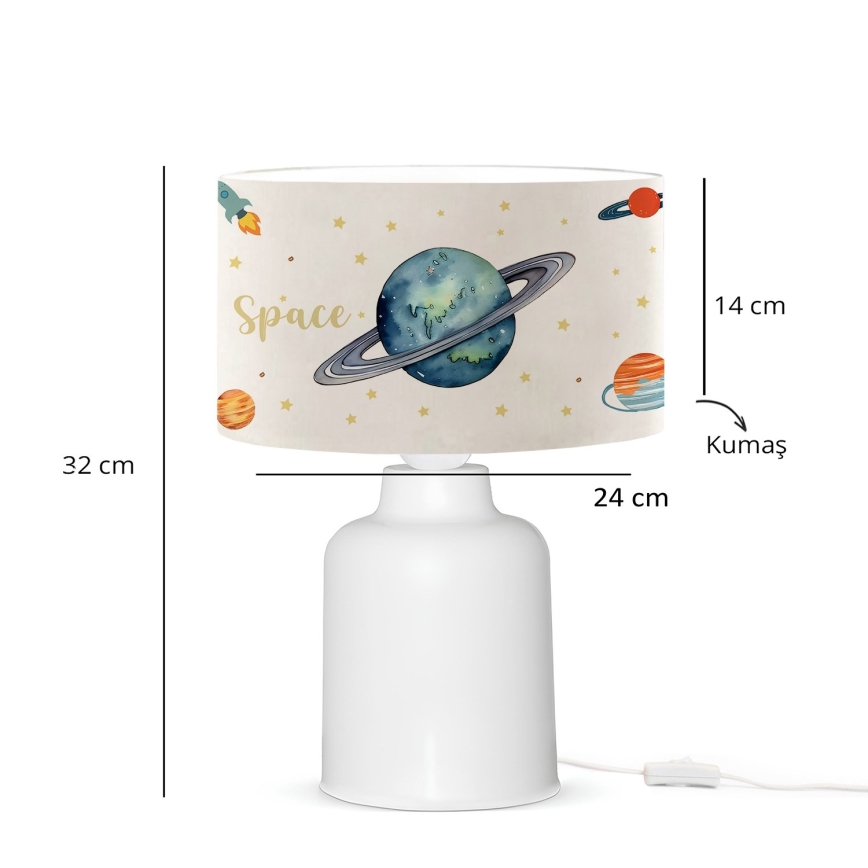 Lampe pour enfants CANDY 1xE27/40W/230V blanche/multicolore