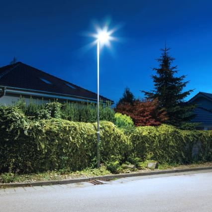 Lampe solaire à intensité variable avec détecteur KERS LED/300W/3,2V 6500K 8000 mAh IP65 gris + Télécommande