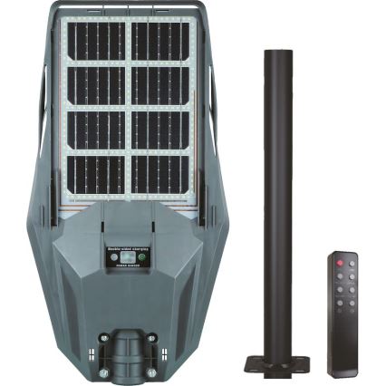 Lampe solaire à intensité variable avec détecteur KERS LED/300W/3,2V 6500K 8000 mAh IP65 gris + Télécommande