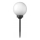 Lampe solaire à LED, 1,2 V, 6500 K, 200 mAh, Ø 10 cm, IP44, blanc/noir
