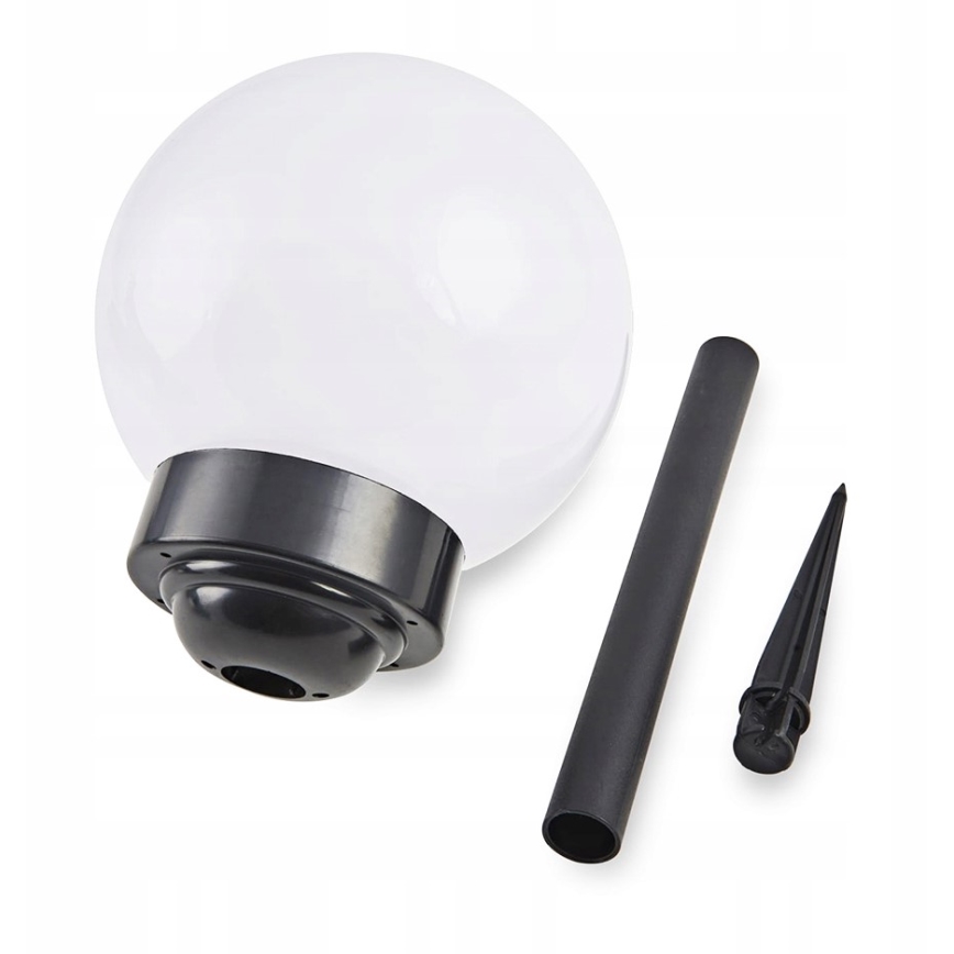 Lampe solaire à LED 1,2 V, 6500 K, 200 mAh, Ø 15 cm, IP44, blanc/noir