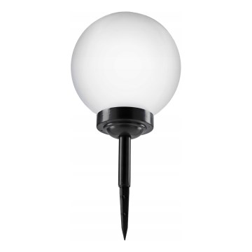 Lampe solaire à LED 1,2 V, 6500 K, 200 mAh, Ø 25 cm, IP44, blanc/noir