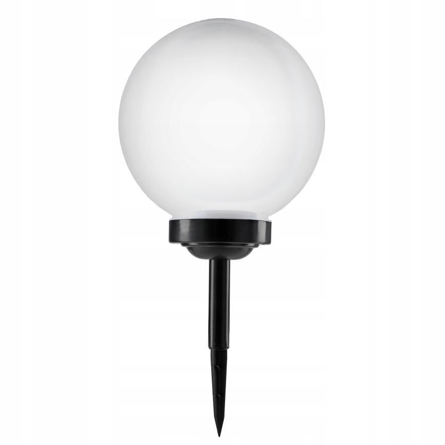 Lampe solaire à LED 1,2 V, 6500 K, 200 mAh, Ø 25 cm, IP44, blanc/noir