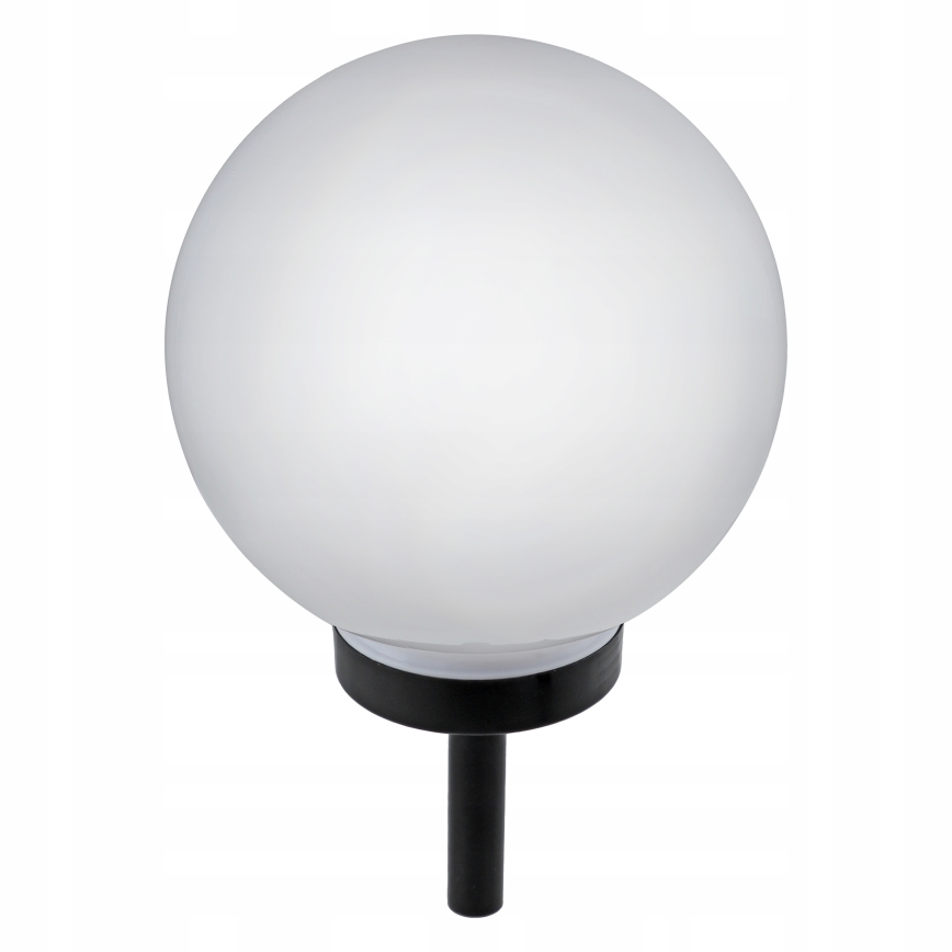 Lampe solaire à LED 1,2 V, 6500 K, 200 mAh, Ø 25 cm, IP44, blanc/noir