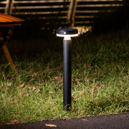 Lampe solaire avec détecteur GWINEA LED/4,5W/3,7V 2000 mAh 50 cm IP44 noir