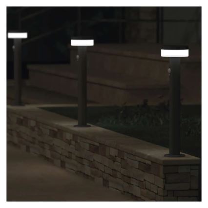 Lampe solaire avec détecteur LED/2W/3,7V 1200 mAh IP44 50 cm