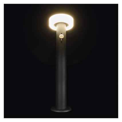 Lampe solaire avec détecteur LED/2W/3,7V 1200 mAh IP44 50 cm