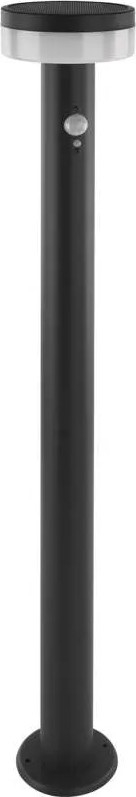 Lampe solaire avec détecteur LED/2W/3,7V 1200 mAh IP44 80 cm