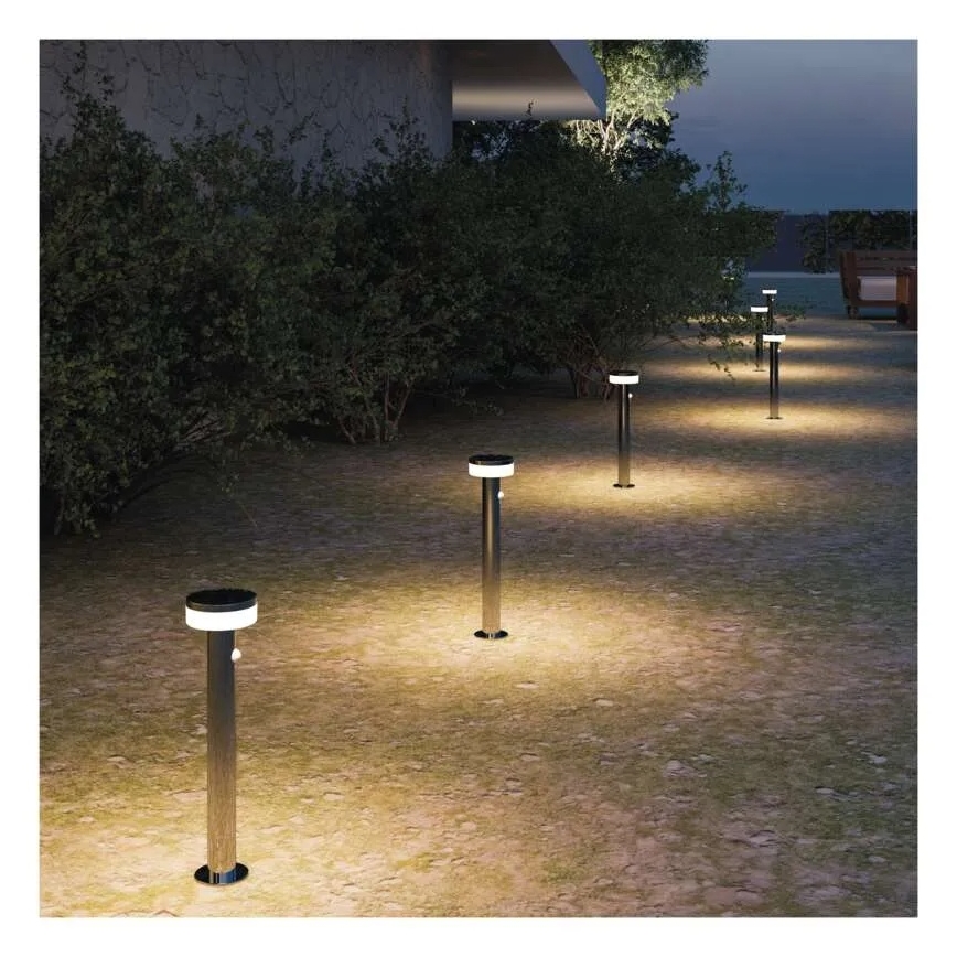 Lampe solaire avec détecteur LED/2W/3,7V 1200 mAh IP44 80 cm